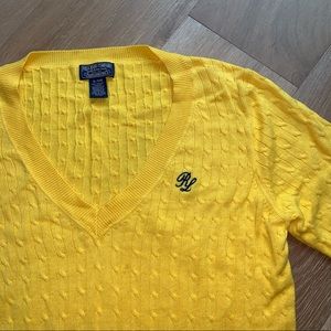 yellow polo ralph lauren sweater